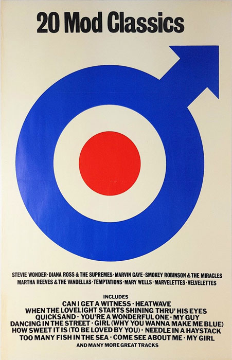 20 Mod Classics promotional poster on eBay