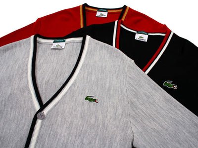 Lacoste college boy cardigans -