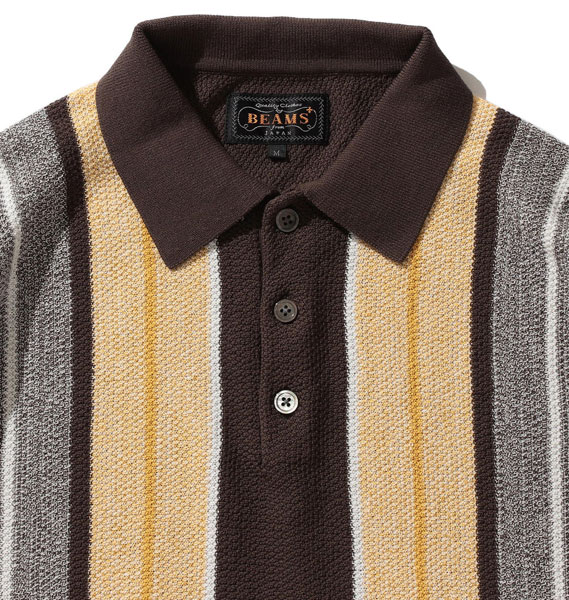 Beams Plus shows off its 1960s-style knitted polo shirts