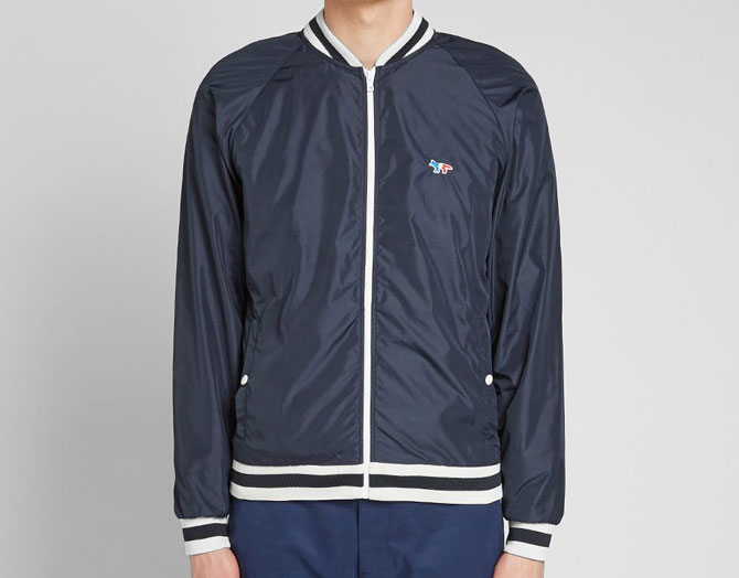 Weller wore: Maison Kitsune Tricolour Windbreaker