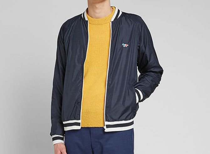 Weller wore: Maison Kitsune Tricolour Windbreaker