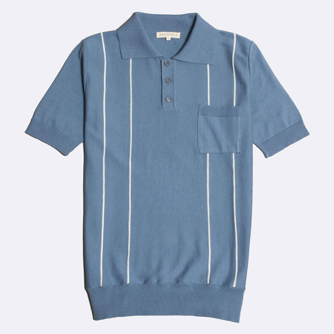 1960s-style polo shirts by Far Afield