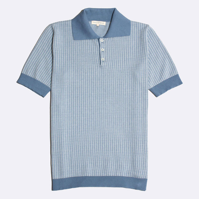 1960s-style polo shirts by Far Afield