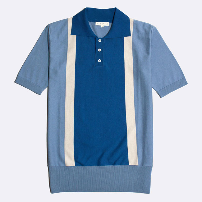 1960s-style polo shirts by Far Afield