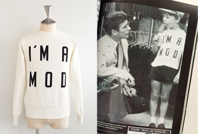 Mod logos recreated as clothing by Pop Gear