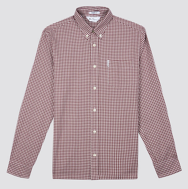 Gingham button-dwn shirt