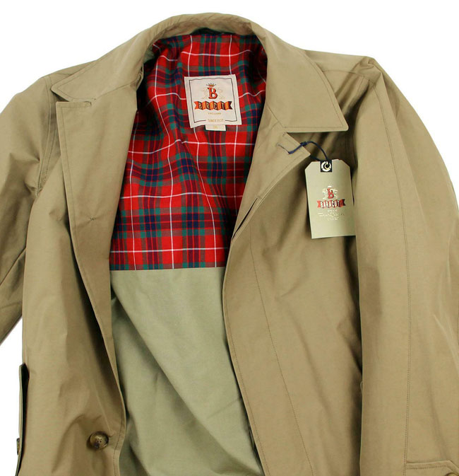 Heavily discounted Baracuta trench coats at eBay