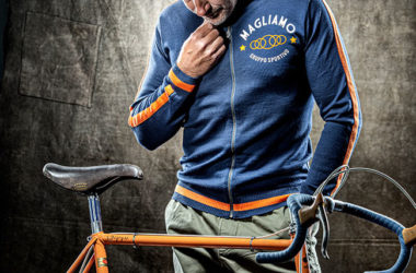 Merino wool casual track tops by Magliamo