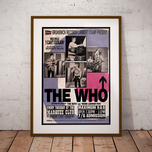 Classic Mod gig posters by If You Like Art