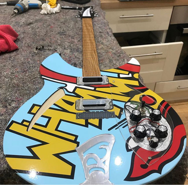 Ric Arts: Paul Weller replica guitars as artwork