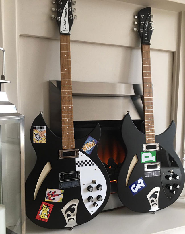 Ric Arts: Paul Weller replica guitars as artwork