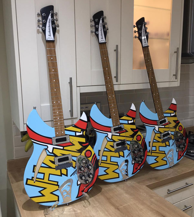 Ric Arts: Paul Weller replica guitars as artwork