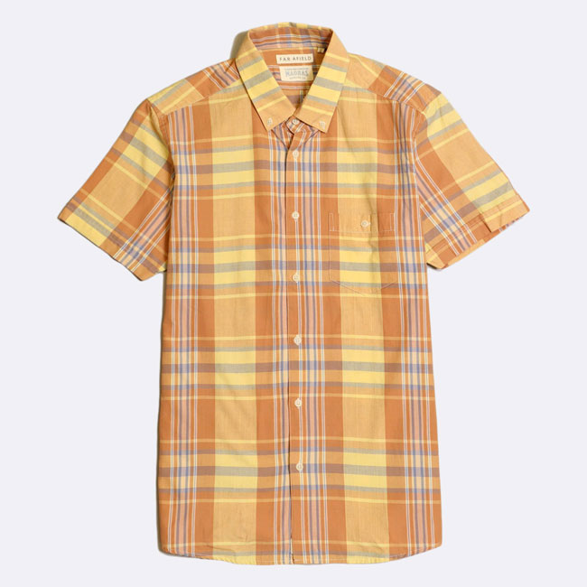 In the sale: Far Afield x Madras Shirting Co button-down shirts