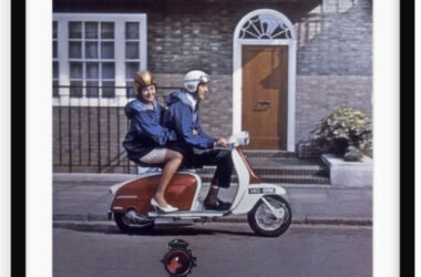 1965 framed Lambretta advertising print