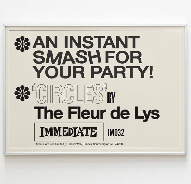 Limited edition 1960s Fleur De Lys gig posters