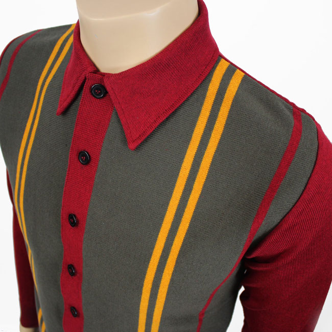 1960s-style full-button knitwear by Jump The Gun