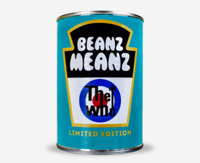 Limited edition Beanz Meanz The Who cans