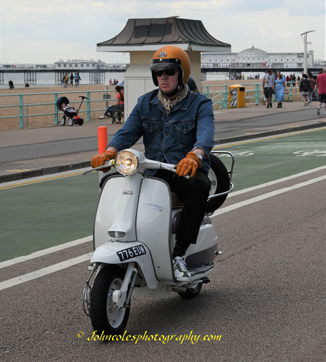 Brighton scootering photos 2021 by John Coles