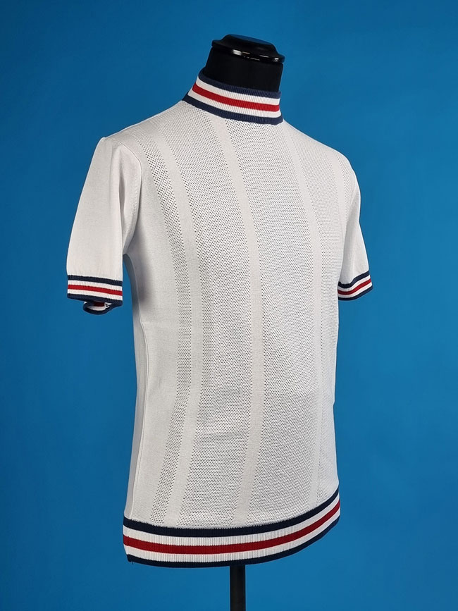 The Carl striped crew neck t-shirt by 66 Clothing