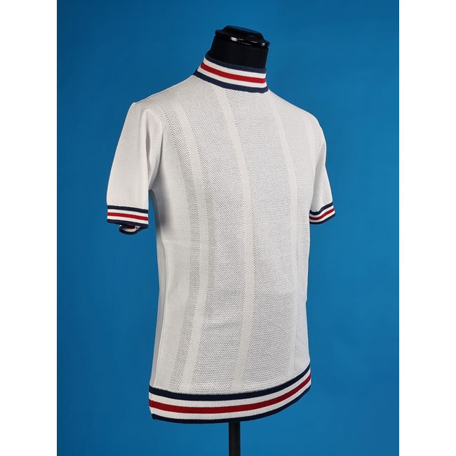 The Carl striped crew neck t-shirt by 66 Clothing