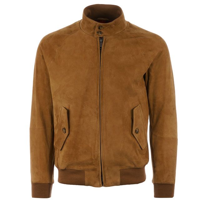 Baracuta G9 Suede Harrington Jacket clearance