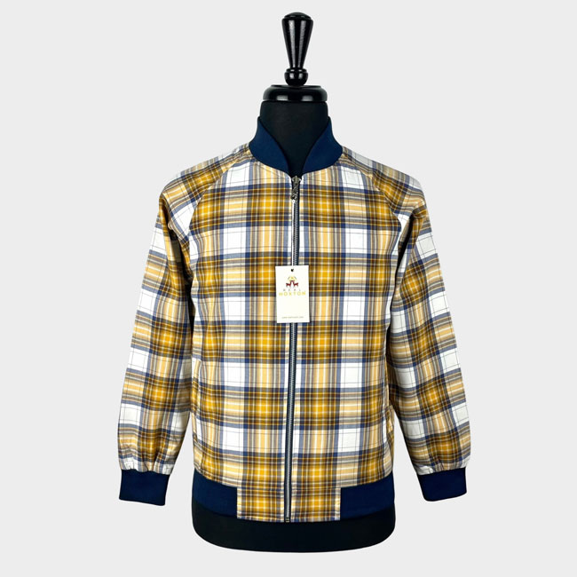 Limited edition gingham monkey jacket by Real Hoxton