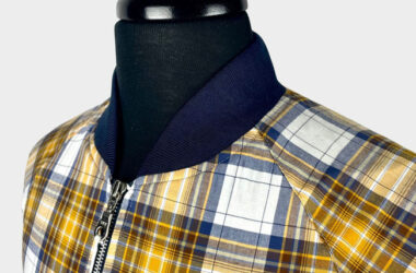 Limited edition gingham monkey jacket by Real Hoxton