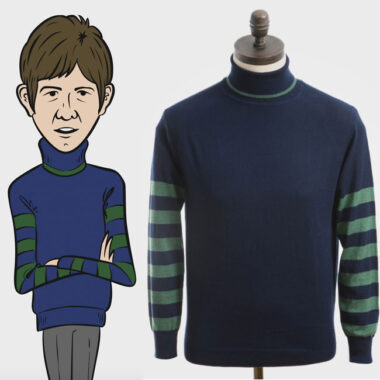 Small Faces-inspired Jones roll-neck by Art Gallery Clothing