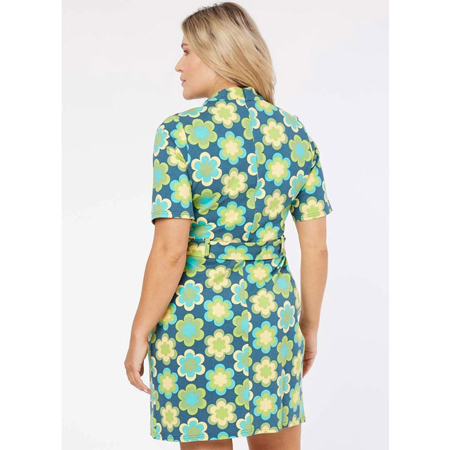 Tatum 1960s-style belted dress at Joanie
