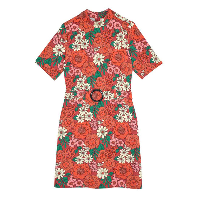 Tatum 1960s-style belted dress at Joanie