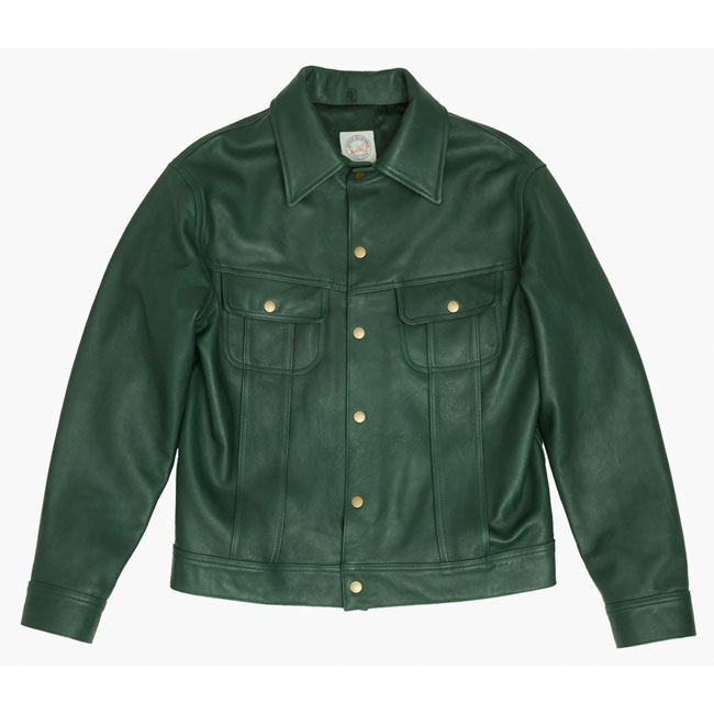 John Simons x Paul Weller leather trucker jacket