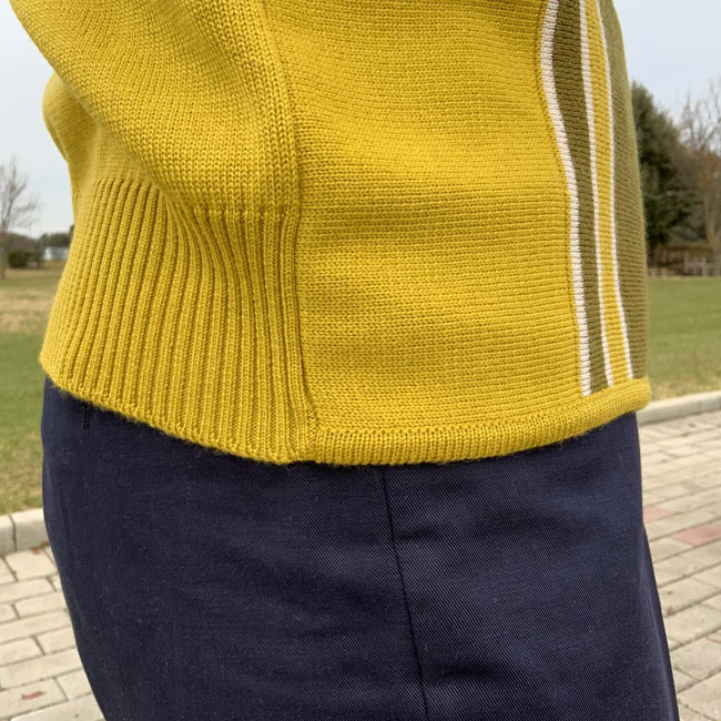 Drake 1960s-style polo cardigan by Capirari