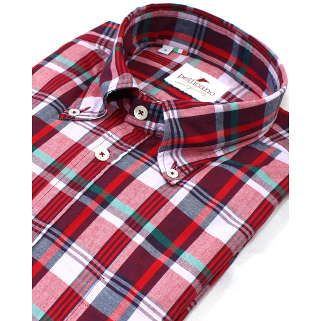 Limited edition Madras button-down shirts by Pellicano