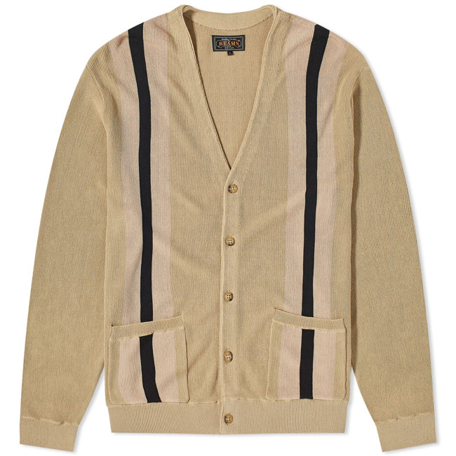 1960s-style stripe cardigans by Beams Plus