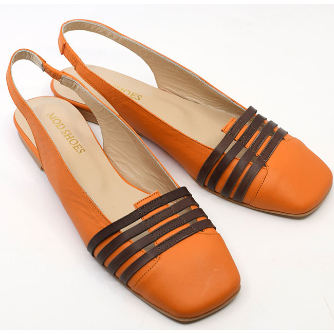 Eleanor 1960s-style slingback shoes at Modshoes