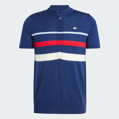 Vintage sportswear: Adidas half-zip wool cycling top