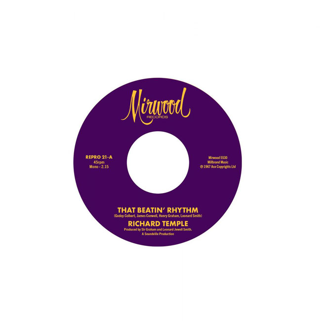 Richard Temple - That Beatin' Rhythm / Cigarette Ashes (Kent)