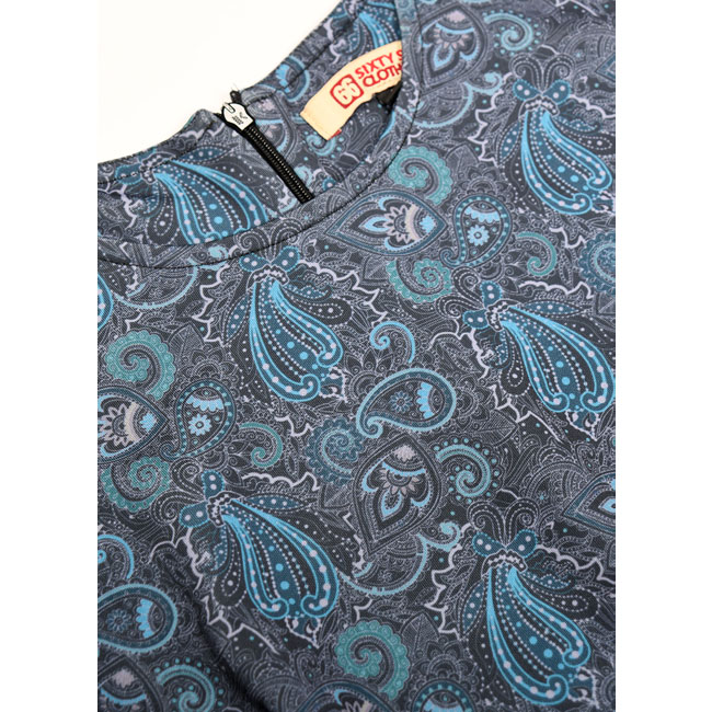 Carly 1960s-inspired paisley dress by 66 Clothing