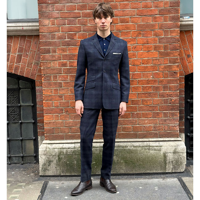 Adam Of London Merino wool long-sleeve polo shirts